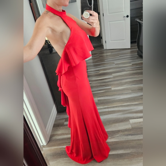 Melanie Lyne red gown - Picture 4 of 13